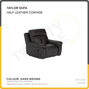 [SG Seller] TAYLOR COWHIDE LEATHER RECLINER SOFA 1 SEETER (MANUAL/POWER RECLINER AVAILABLE)