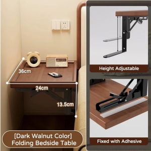 Hanging Bedside Storage Shelf Bedside Tray Floating Furniture Organization Mobile Rack Dormitory