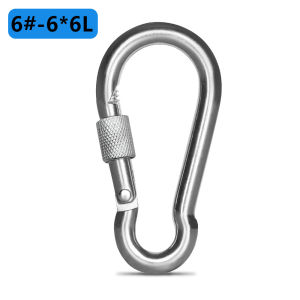 Heavy Duty Stainless 304 & Galvanized Carabiner Snap Hook With Lock Per Piece Camping