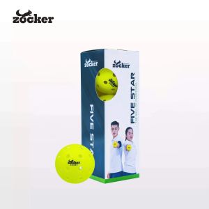 Bóng Pickleball Thi Đấu Zocker Five Star bóng đúc nguyên khối Bền quỹ đạo bay ổn định Đạt Tiêu Chuẩn USAPA