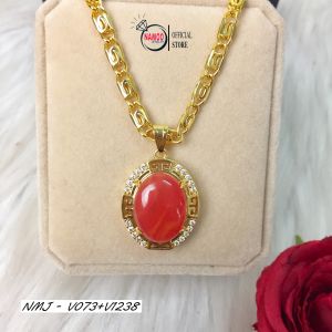 Dây Chuyền Thanh Lịch Mạ Vàng V073+V1238 Thời Trang Đẹp Cho Nàng