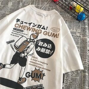 Áo thun CẬU BÉ GUM dáng rộng mùa hè 2024