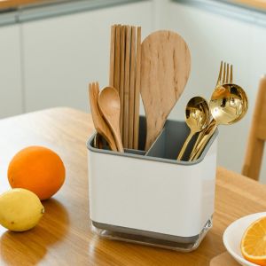Chopstick Holder Kitchen Tableware Storage Box Spoon Utensils Holder Multifunctional Drain Chopstick Rack