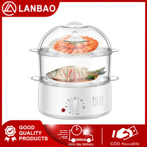 Electric steamer multi-function electric steamer multi-function steamer 3-layer large capacity household multi-function timing 3-layer steamer food steamer for siomai and siopao