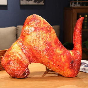 JOJO CASTLE 3D Lifelike Plush Food Pillow Stuffed Roast Chicken Sausages Steak Beef Toy Soft Cushion Creative Gift Restaurant Decoration