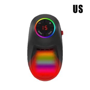 MIIQNUS Điều khiển từ xa thông minh Máy sưởi mini Hoa Kỳ/Anh/Châu Âu Thiết kế di động Máy sưởi để bàn Điều khiển từ xa Kích thước nhỏ gọn Quạt gió nóng Sử dụng trong văn phòng