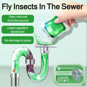 Drain Cleaner Gel Beads Pipe Unclogger Sewer Cleaning Beads Odor Eliminator for Clogged Sink Bathroom Kitchen Drain Toilet and Household Pipe Maintenance