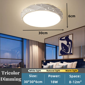 Modern Design LED Ceiling Light 3colors /Remote Control Room Light Bedroom Light Iron Body Lamp Ceiling Lamp