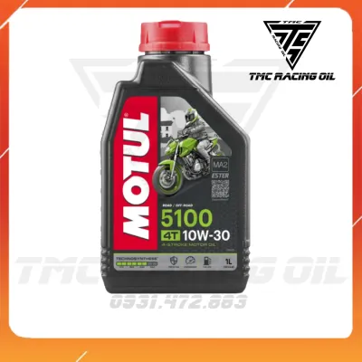 Nhớt Motul 5100 4T 10W30 công nghệ Ester tổng hợp 100% API SM MA2