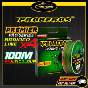 KFT Proberos Braided Fishing Line PE 100M x4 Tali Pancing Benang Pancing Braid 10lb 4 Stands 4 Sulam Multicolour Proberos Reel - Lazada
