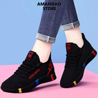 QiaoYiLuo Women's Shoes New Foreign Trade Women's Shoes Casual Walking Soft Bottom Mom Shoes Tik Tok Fashion Sneaker Women