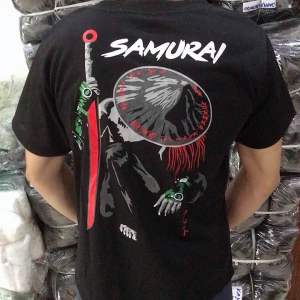 Shalch trendy / Baju Pria Keren / Kaos Distro Dewasa  Motif Samurai kaze / Pakaian Pria / Bisa Cod