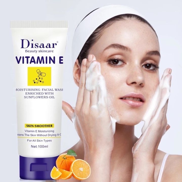 DISAAR Vitamin E Moisturising Facial Wash Enriched with Sunflowers Oil 100ml