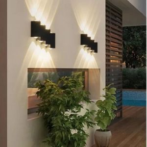 WENYOU Chống thấm nước IP65 Đèn tường ngoài trời Nhôm AC110 220V Đèn tường LED Bền bỉ Đèn LED tiết kiệm năng lượng Đèn tường sân vườn Sân hiên ngoài trời