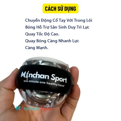 [Hoả Tốc]Bóng Tập Cổ Tay POWER WRIST BALL Quả Cầu Tập Tay Gyro Tự Khởi Động Tăng Sức Mạnh Cổ Tay Cánh Tay MINCHAN SPORT MCGYRO