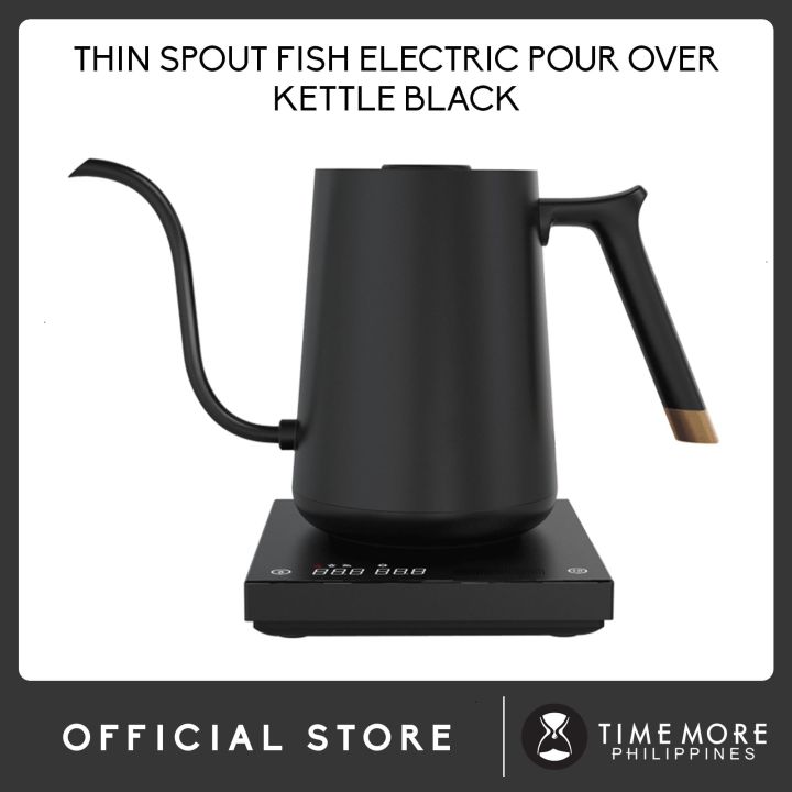TIMEMORE Thin Spout Fish Electric Pour over Kettle Black 800ML | Lazada PH