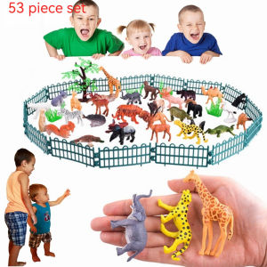 53 Pcs Farm Animal Toys Set Realistic animals Toys kids Early Education Model Mini Small Animal Combination Cognitive Learning