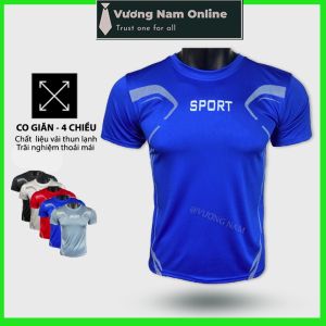 Áo thể thao nam SPORT ngắn tay cổ tròn đẹp vải thun lạnh cao cấp VNO96