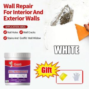 【Buy 1 Take 1】Gooti Universal Wall Putty Crack Wall Repair Paste Quick Dry Repair Cream Waterproof Mildewproof Latex Paint Wall Refresh Sealant Cream For Leaks Concreate Gap Putty Filler Wall Renovation