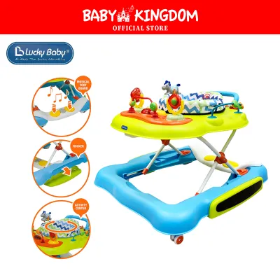 Lucky Baby Jamboree 5 in 1 Multifunction Baby Walker Pusher Rocker Foot Board Activity Centre
