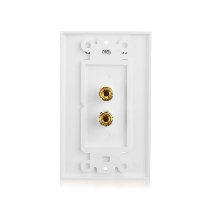 2 Posts Speaker Wall Plate Home Theater Wall Plate Audio Panel for 1 ...