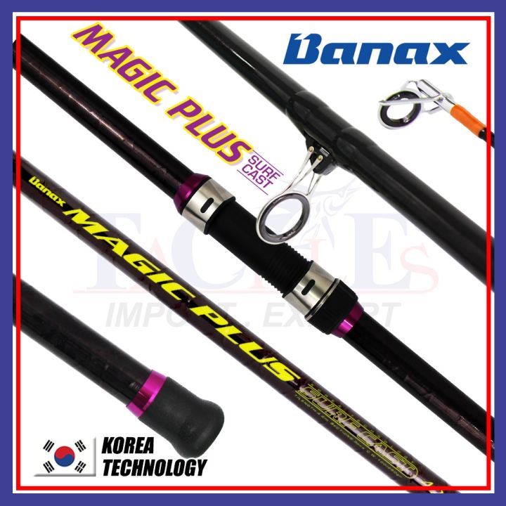 11'8ft- 16'4ft) Banax Magic Plus Surf Cast Fishing Rod Rod Pantai