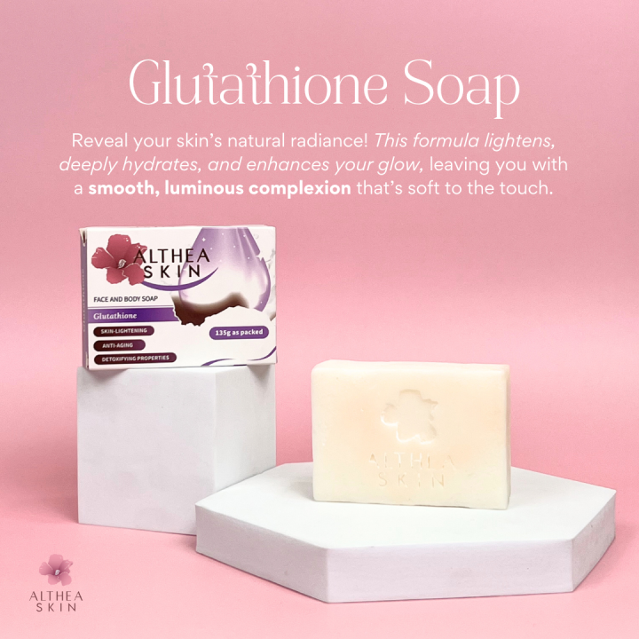 Althea Glutathione Soap 135g Moisturizing Normal Skin Single Item Glutathione  Soap Body Benefits Glutathione - Lazada | Lazada PH