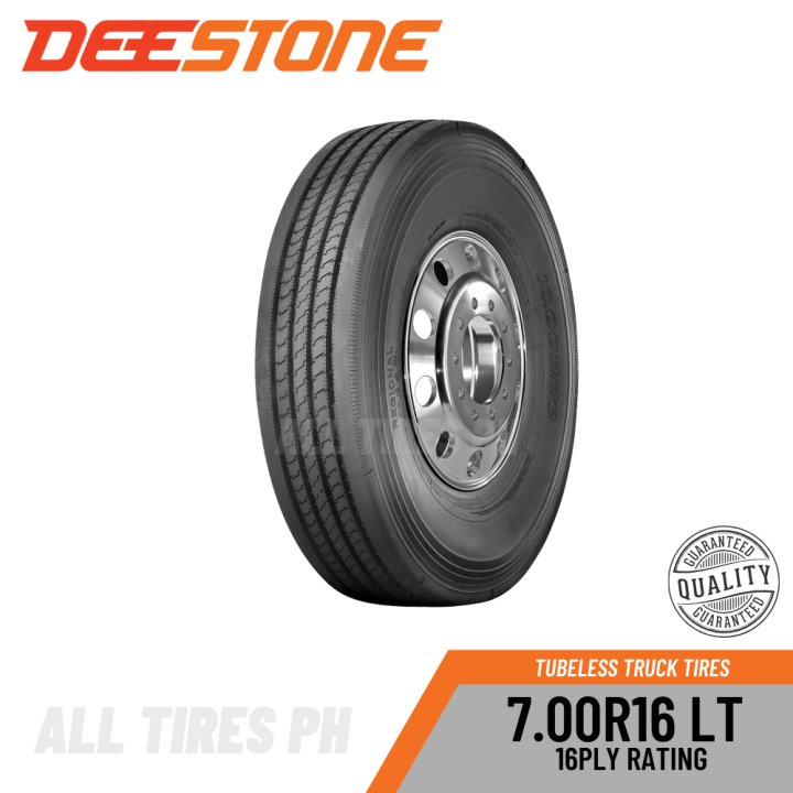 Deestone 16ply Thailand Made TUBELESS Truck Tires