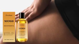 OceAura Mango Shea Butter Body Oil Nourishing Body Skin Moisturizing Softening Refreshing Non-Sticky Skincare Oil