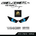 HONDA CLICK 125/150 V2/V3 WINKER EYE STICKER TRANSPARENT / TRANSLUCENT VNYL MATERIAL. 