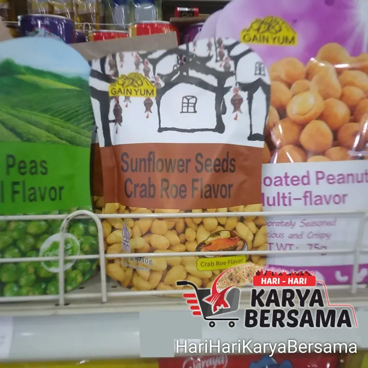 MAKANAN%20RINGAN%20BIJI%20KUACI%20GORENG%20RASA%20TELUR%20KEPITING%20GAIN%20YUM%20SUNFLOWER%20SEEDS%20CRAB%20ROE%20FLAVOR%2040GR%20-%20Image%204