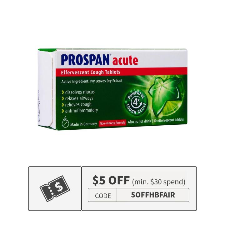 Prospan Fizzy Prospan Acute Effervescent Cough Tablets - By Medic Drugstore | Lazada ...