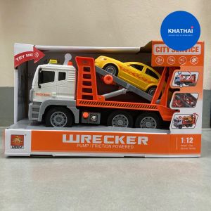 รถขนย้าย รถขนย้ายรถ รถบรรทุกรถของเล่น รถของเล่น RESCUE ADVANCED SIMULATION/กลไก/มีไฟ/มีเสียง/Friction/KTWY-832C