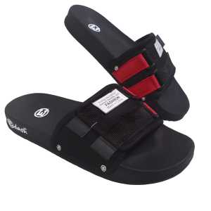 [BISA COD]ALFA - TERMURAH SANDAL DISTRO PRIA  NBH 02 PVC/  HITAM UKURAN 39-4 SANDAL PRIA KEKINIAN