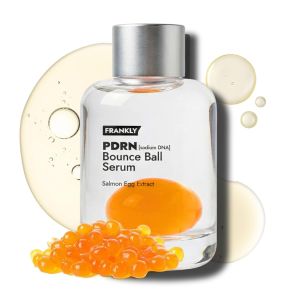 FRANKLY Salmon PDRN Bounce Ball Serum – 99% Pure Salmon DNA PDRN for Post Microneedling Recovery Redness & Damaged Skin Repair Glass Skin Korean Skincare Lightweight Non Sticky 1.01 fl oz