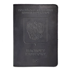 Russian Passport Holder Genuine Leather Handmade Top Layer Cowhide Vintage Boarding Document Card Holder Card Case Passport Book In Stock