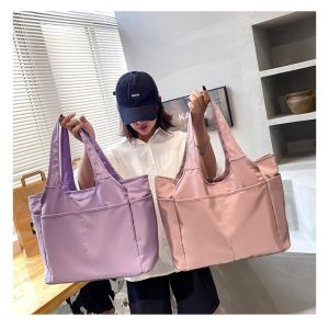 QNQN 2025 กระเป๋าสะพายสำหรับเก็บสัมภาระการเดินทางกระเป๋าสะพายไหล่อเนกประสงค์ความจุขนาดใหญ่สำหรับผ้า Oxford Casual