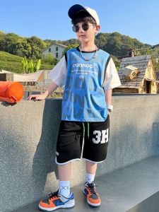 Sét Hip Hop / Bộ Đùi ngắn Hip Hop cá tính và năng động cho bé Trai Cam kết hàng đẹp như hình Size Từ 18-45kg