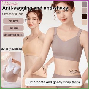 [Veimia] Large Breast Support Armpit Fat Control Bra  Adjustable Full Cup Wireless Bra【Delivery⚡】 Plus Size Non-marking Skin-friendly Push-up Bra Seamless Underwear