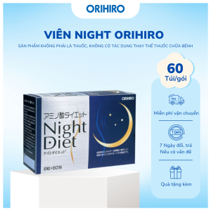 Viên Uống Night Diet Orihiro Hộp 60 Gói - ORIHIRO NHẬT BẢN CHÍNH HÃNG