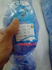 (Cước 0.12-3.5p x 75 mắt) Lưới cá lưới 1 cá lưới cá kìm ruột lưới lưới thái xanh lưới cá nhọn ruột lưới cá
