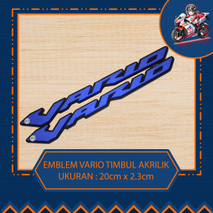 EMBLEM VARIO 3D 110 125 150 160 VARIASI AKRILIK TIMBUL SEPASANG HIGH QUALITY