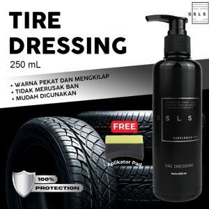 GSLS Tire Dresiing Cairan Pengkilap Semir Ban Hitam Mobil & Motor Premium