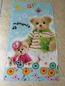 HANDUK MANDI ANAK PRIN BEAR MELODY UKURAN BESAR NYERAP AIR 150x90 cm