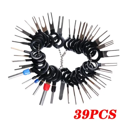 26/39pcs Auto Terminals Ejector Kit Needle Retractor Terminals Removal Key Tool Set Terminal Connector Removal Car Terminal Retractor Car Terminal Removal Kit Wiring Crimp Connector Pin Extractor Puller Terminal Repair Professional Tools