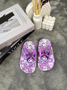 Sandal Jepit Anak Perempuan Motif Karakter Sanrio Kuromi Size 24-35