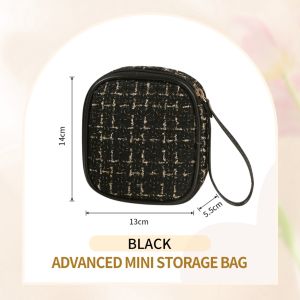 BAOUFUL Small Cosmetic Bag Portable Makeup Pouch Lipstick Bag Sanitary Napkin Storage Bag