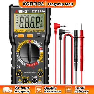 มัลติมิเตอร์ดิจิตอลจอ LCD 1999 ค่าความละเอียดสูงสำหรับวัดแรงดันไฟฟ้า กระแส และความต้านทานในงานไฟฟ้า