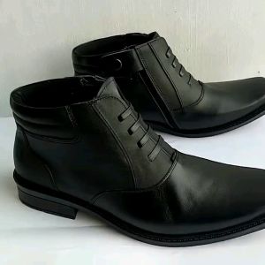 SF Tactical Sepatu Dinas Harian Sepatu PDH Sepatu Dinas Tanpa Tali Mengkilap Sepatu Lak