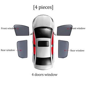 KIA Motors Forte Optima K3 Cerato Picanto JF TF Sportage SL QL Magnetic Sunshade Window Shade Interior 1 set